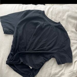 Abercrombie & Fitch dark navy blue like black  Short Sleeve Tee